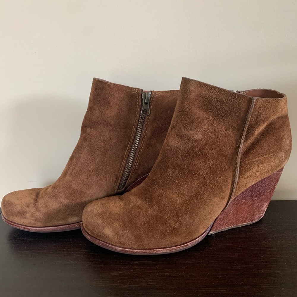 Kork Ease Suede and Leather booties